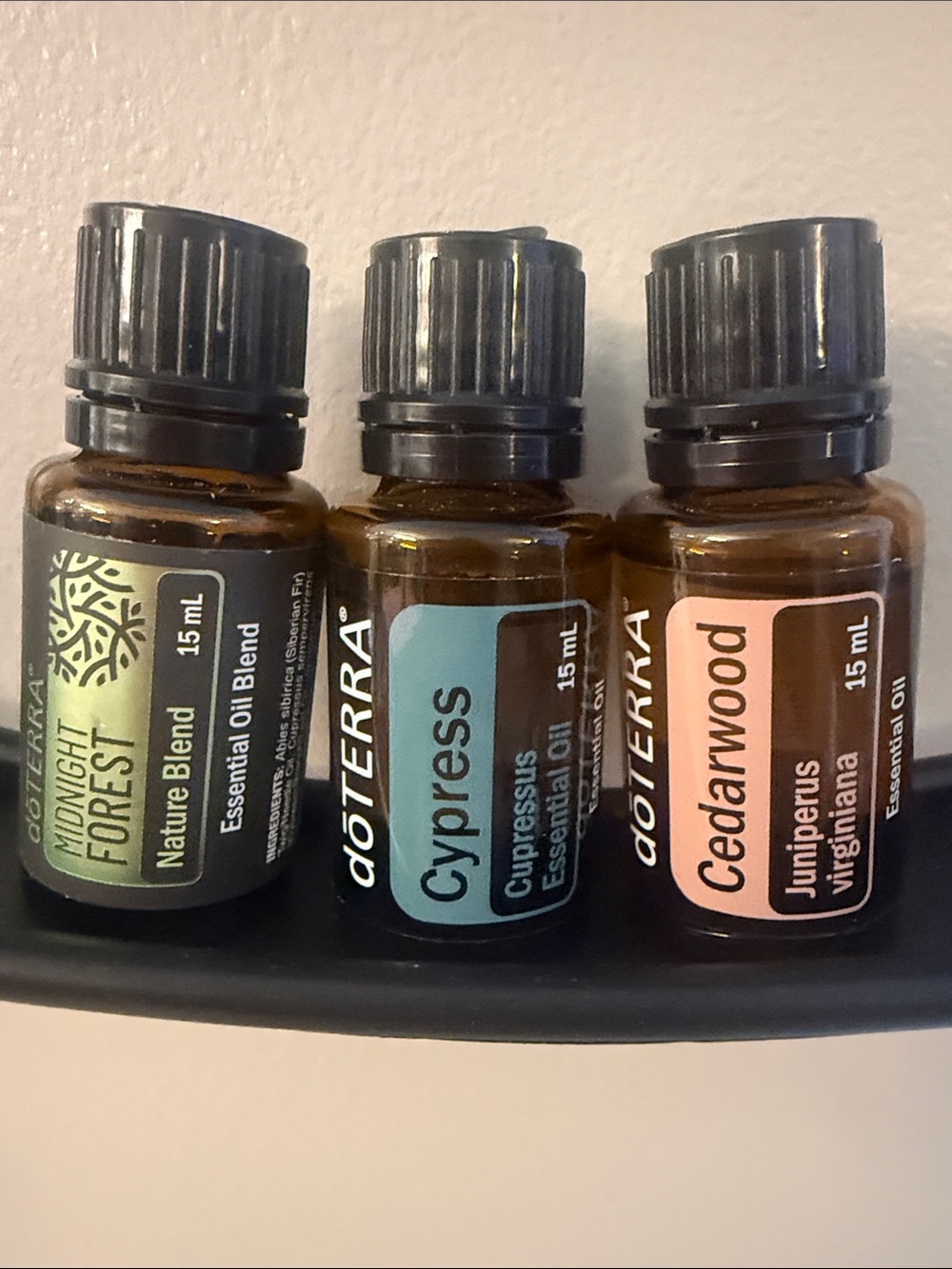 Doterra Essential Oil Trio — Midnight Forest, Cypress & Cedarwood